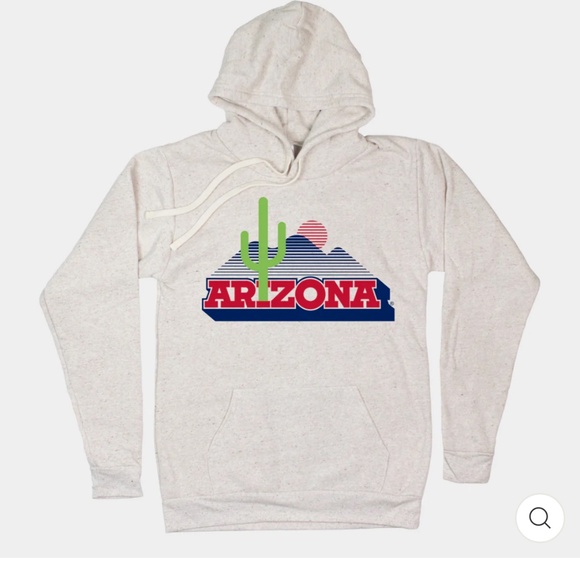Retro University of Arizona Cactus Logo Hoodie Homfield Apparel - Picture 1 of 7